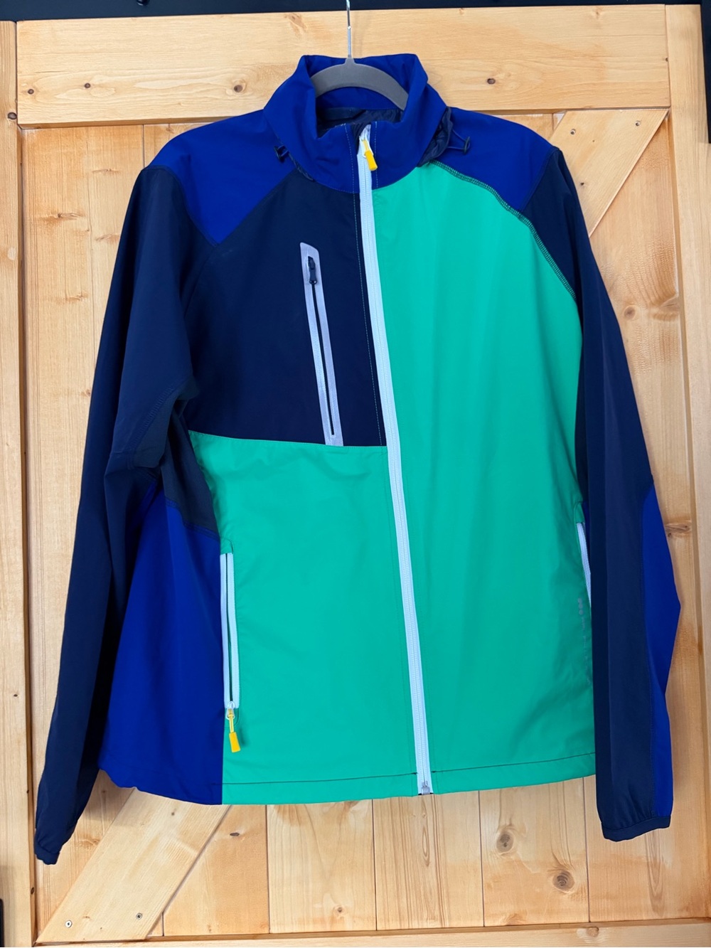 RLX Ralph Lauren Men's Colorblock Track Jacket Green Blue Size L 180/100A Golf